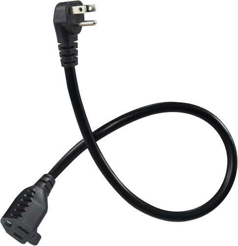 Degree flat plug short - 90-degree,